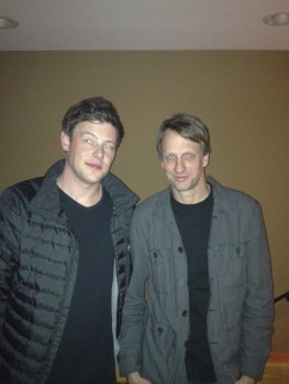 Cory Monteith And Tony Hawk Ontd Glee Livejournal